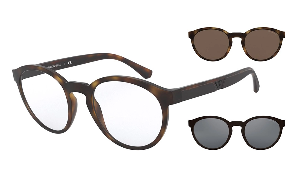 Оправа EMPORIO ARMANI EA 4152 58021W с клипонами