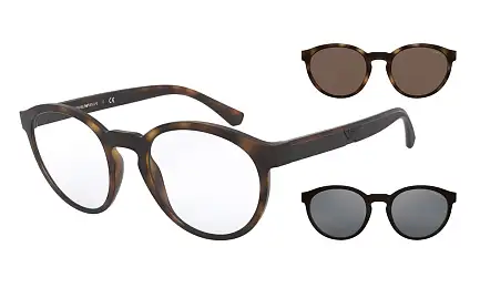 Оправа EMPORIO ARMANI EA 4152 58021W с клипонами